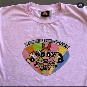 MEGA YACHT LOUIS VUITTON POWER PUFF GIRL LIMITED EDITION TEE PINK